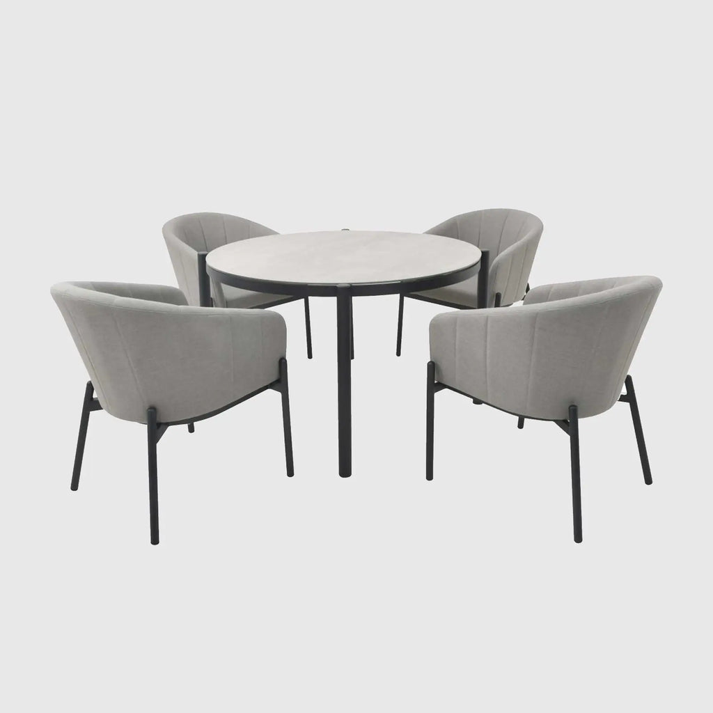 4 Seater Round Garden Dining Set