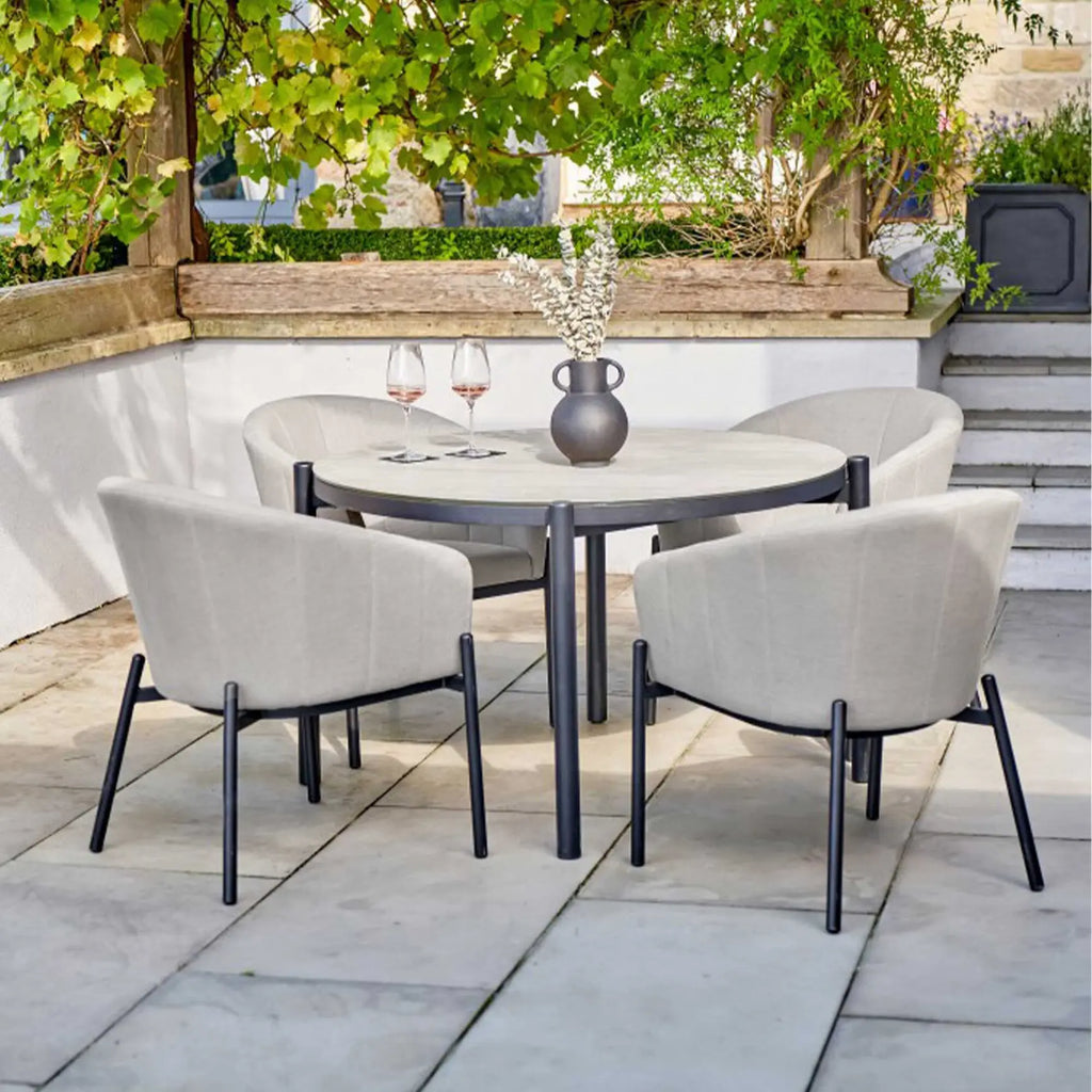 4 Seater Round Garden Dining Set