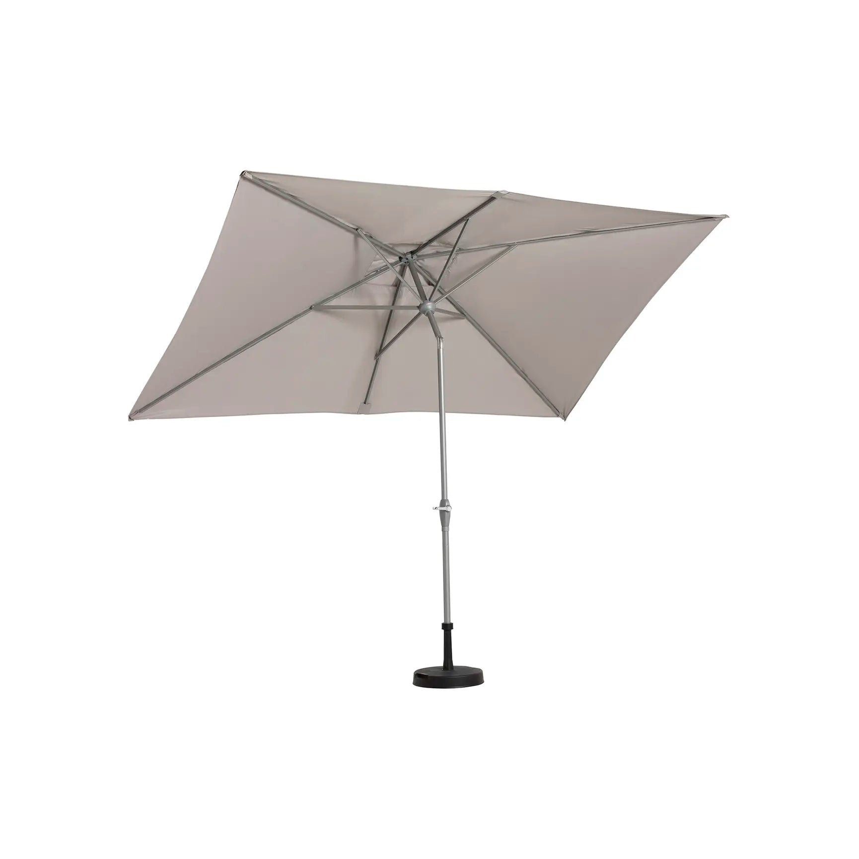 3x2M Grey Rectangular Parasol and Base