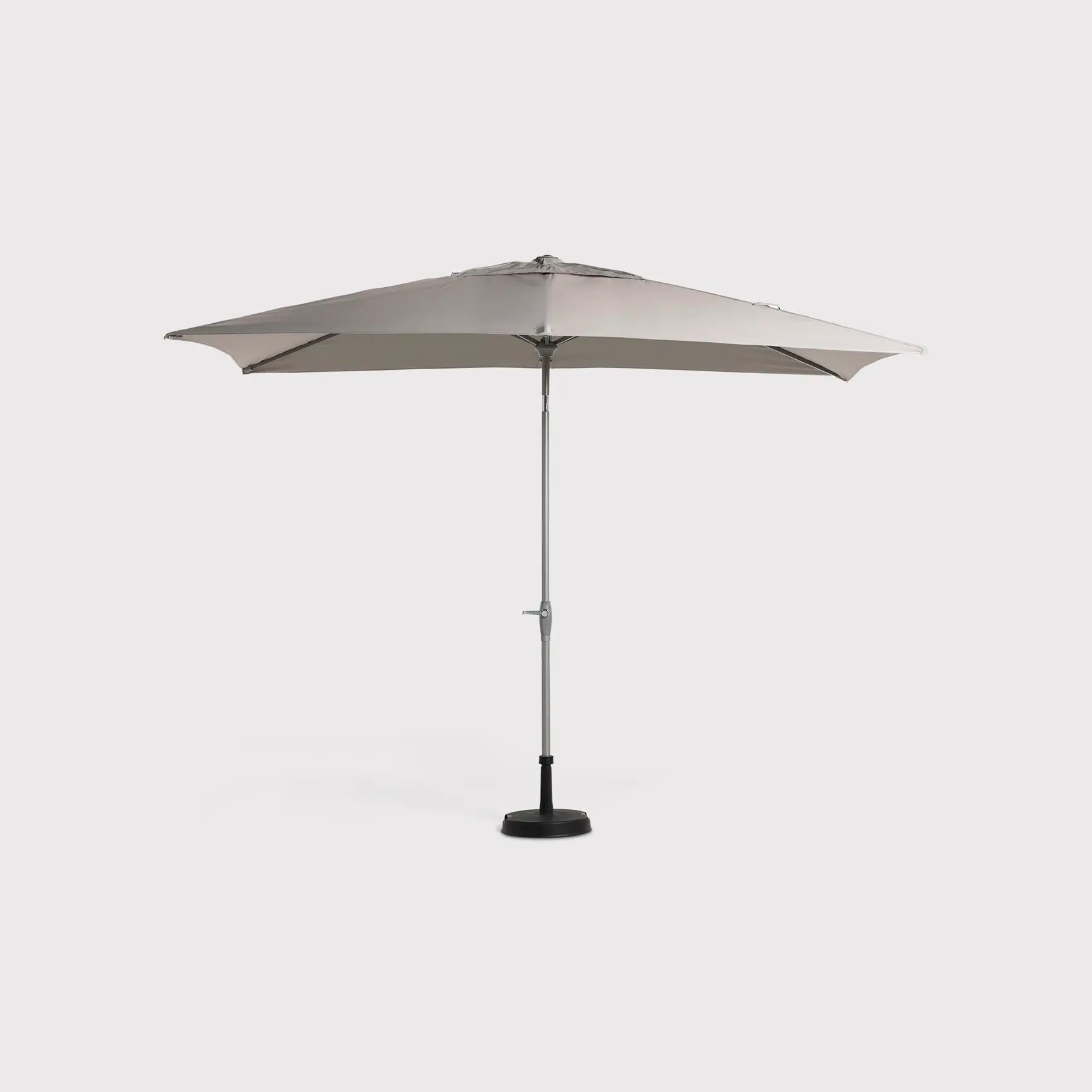 3x2M Grey Rectangular Parasol and Base