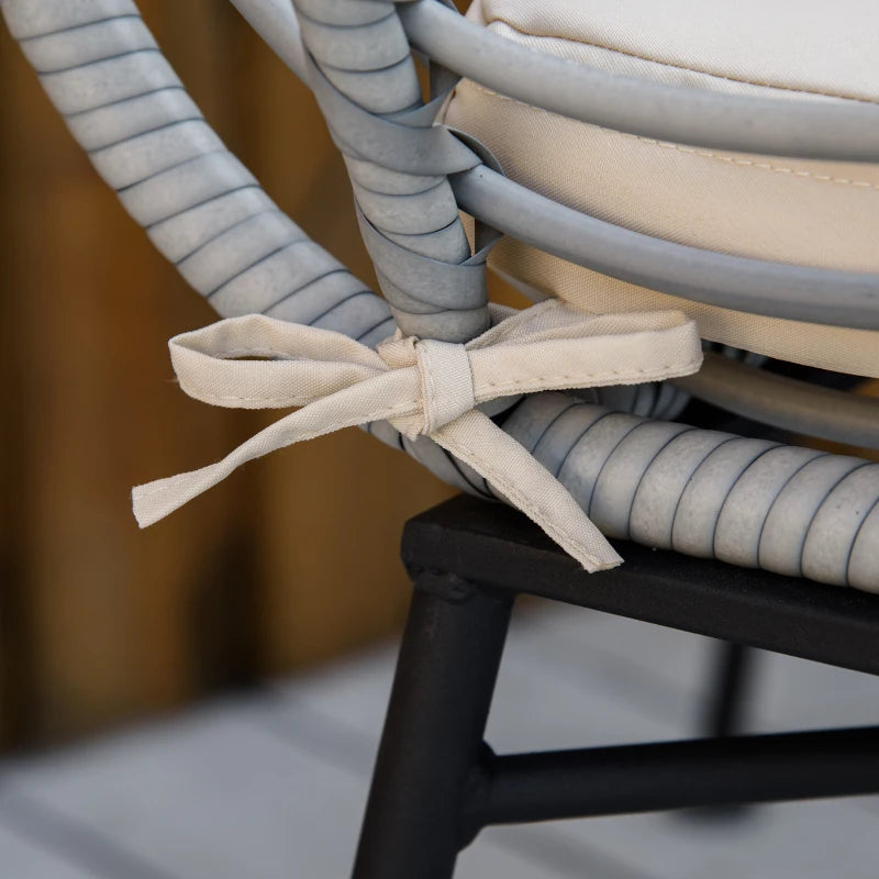 Outsunny Outdoor 3-Piece Patio Set – Cream White