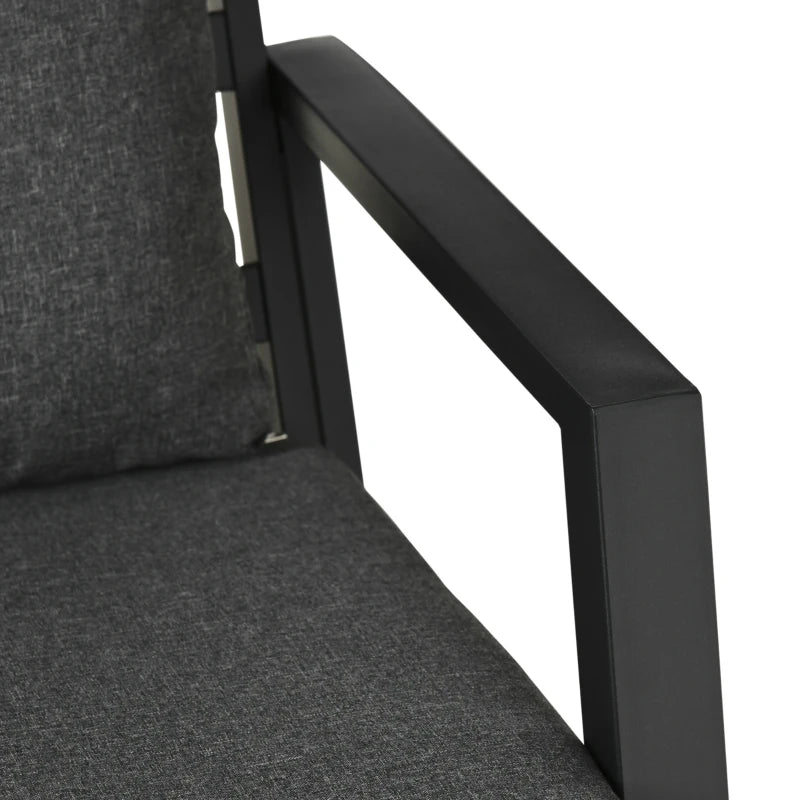 Outsunny 4-Piece Outdoor Furniture Set – Dark Grey