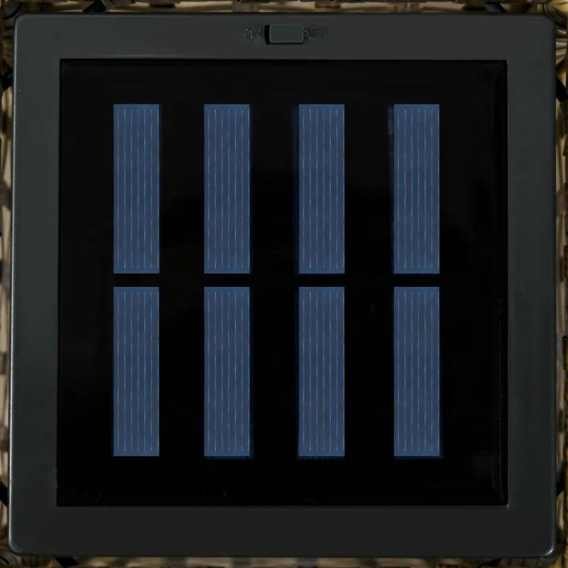 Outsunny Solar Outdoor Floor Lamp – Grey