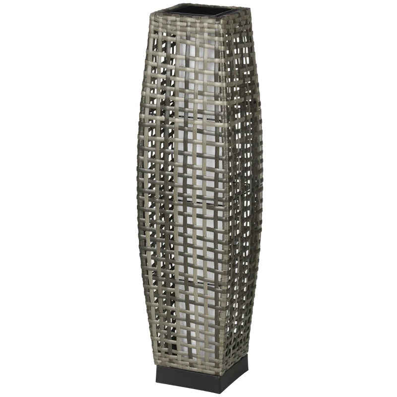 Outsunny Solar Outdoor Floor Lamp – Grey