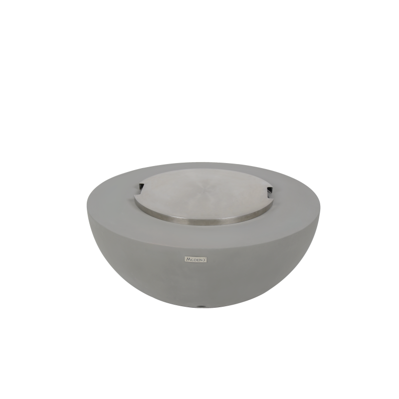 Modeno Roca Outdoor Concrete Fire Table – Light Grey