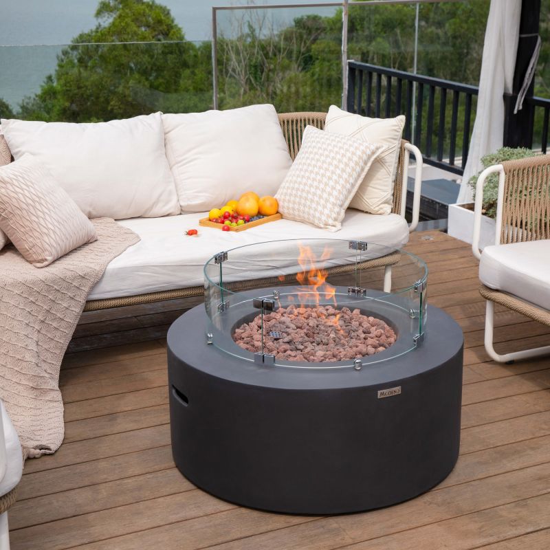Modeno Venice Outdoor Fire Table – Dark Grey